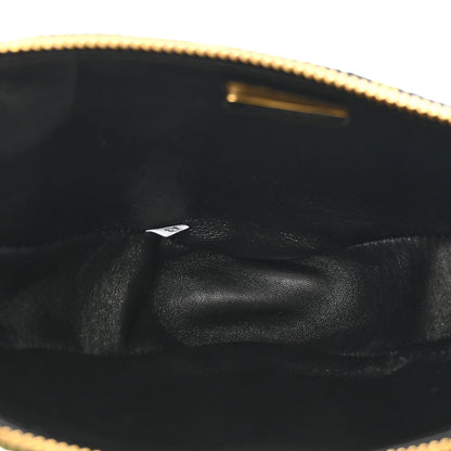 Prada Jacquard Triangolo Symbole Embroidered Mini Triangle Bag Black Edera 6 of 9