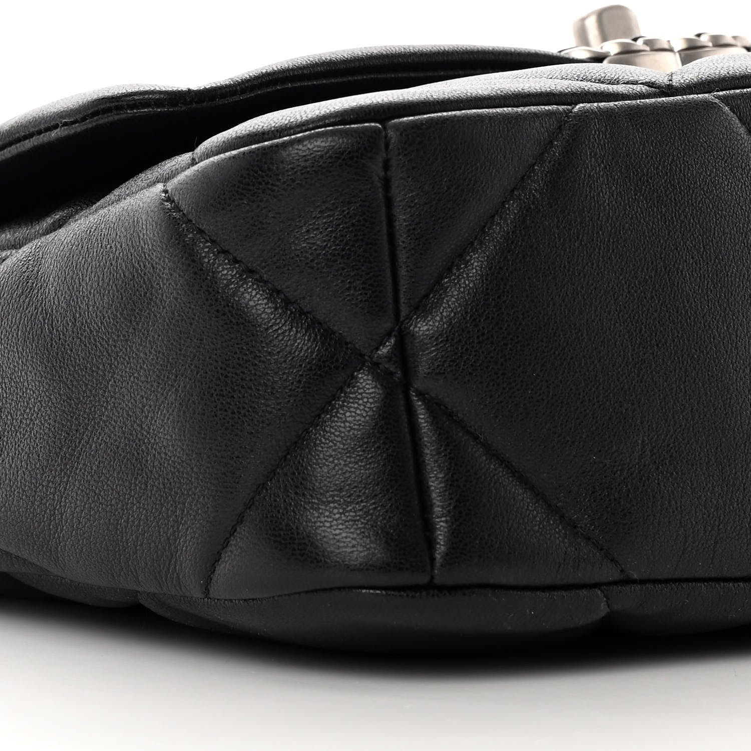 Chanel Lambskin Quilted Medium Chanel 19 Flap Black 9 of 12
