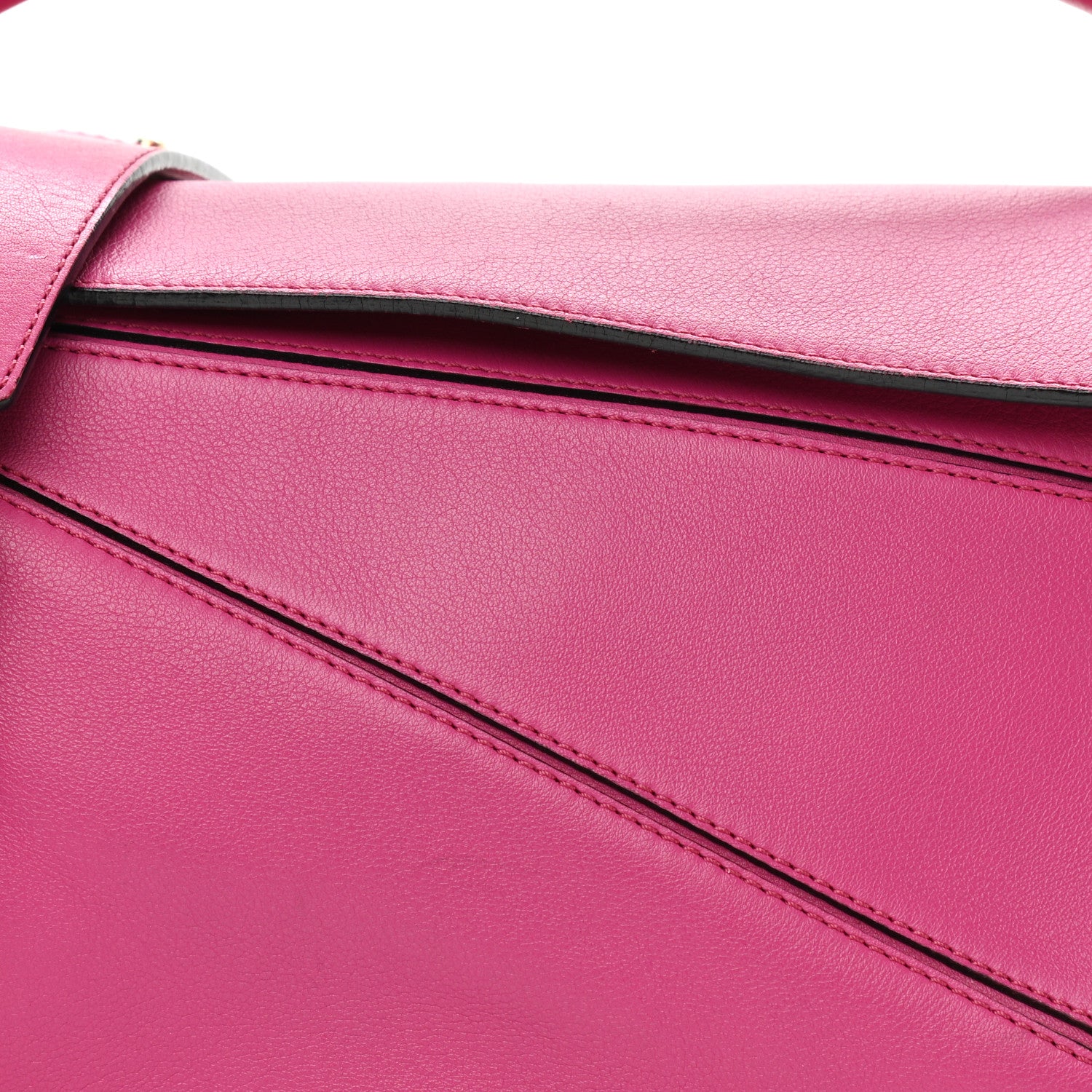 Loewe Calfskin Medium Puzzle Bag Fuchsia 7 of 13