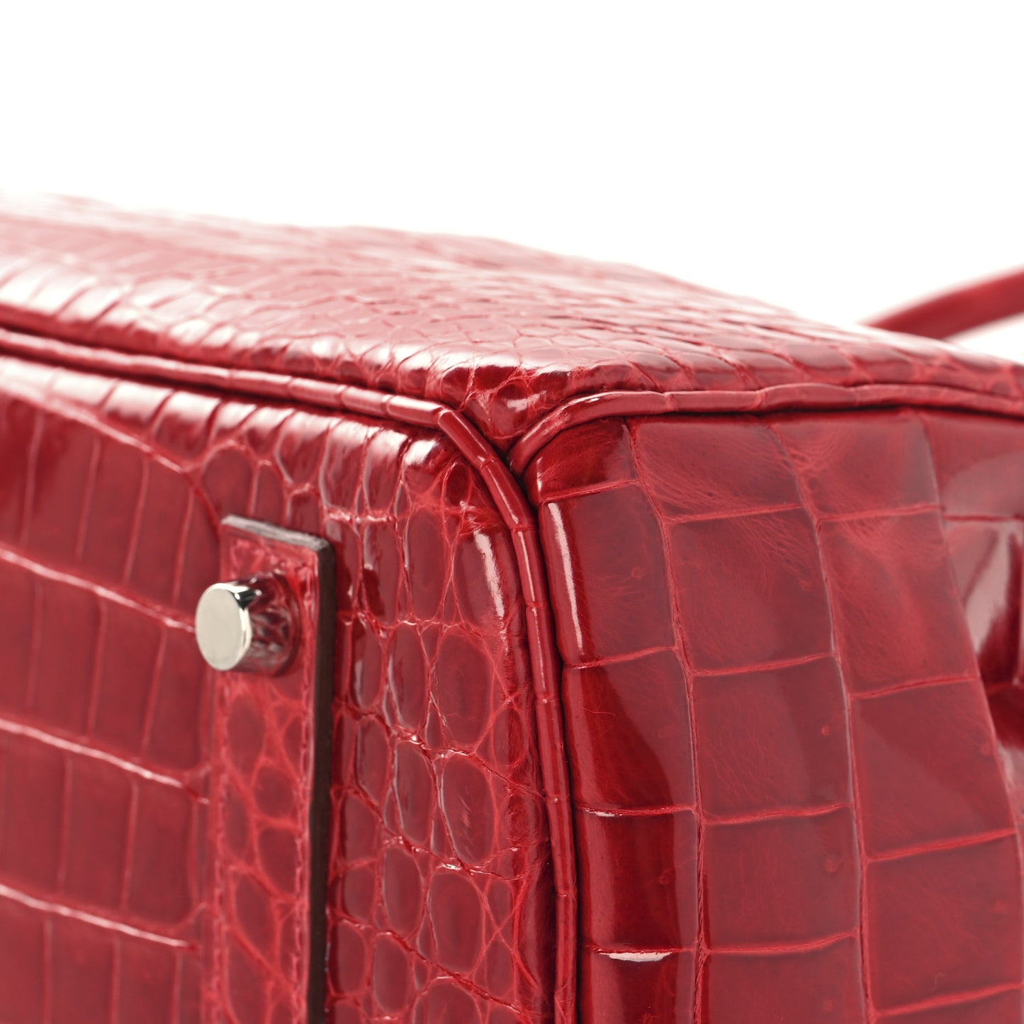 Shiny Porosus Crocodile Birkin 35 Braise