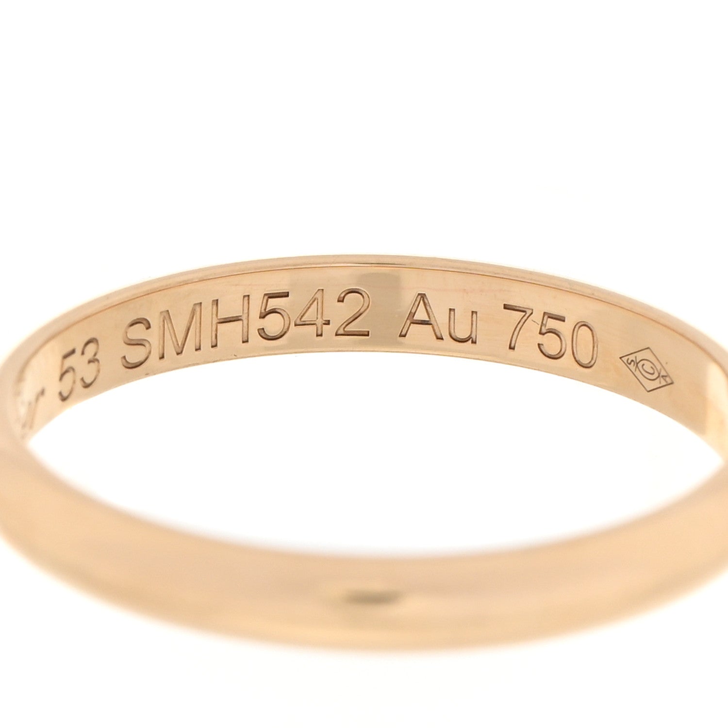 Cartier 18K Yellow Gold 2.5mm 1895 Wedding Band Ring 53 6.25 4 of 4
