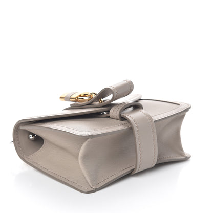 Chloe Shiny Goatskin Calfskin Mini Aby Chain Shoulder Bag Motty Grey 3 of 7