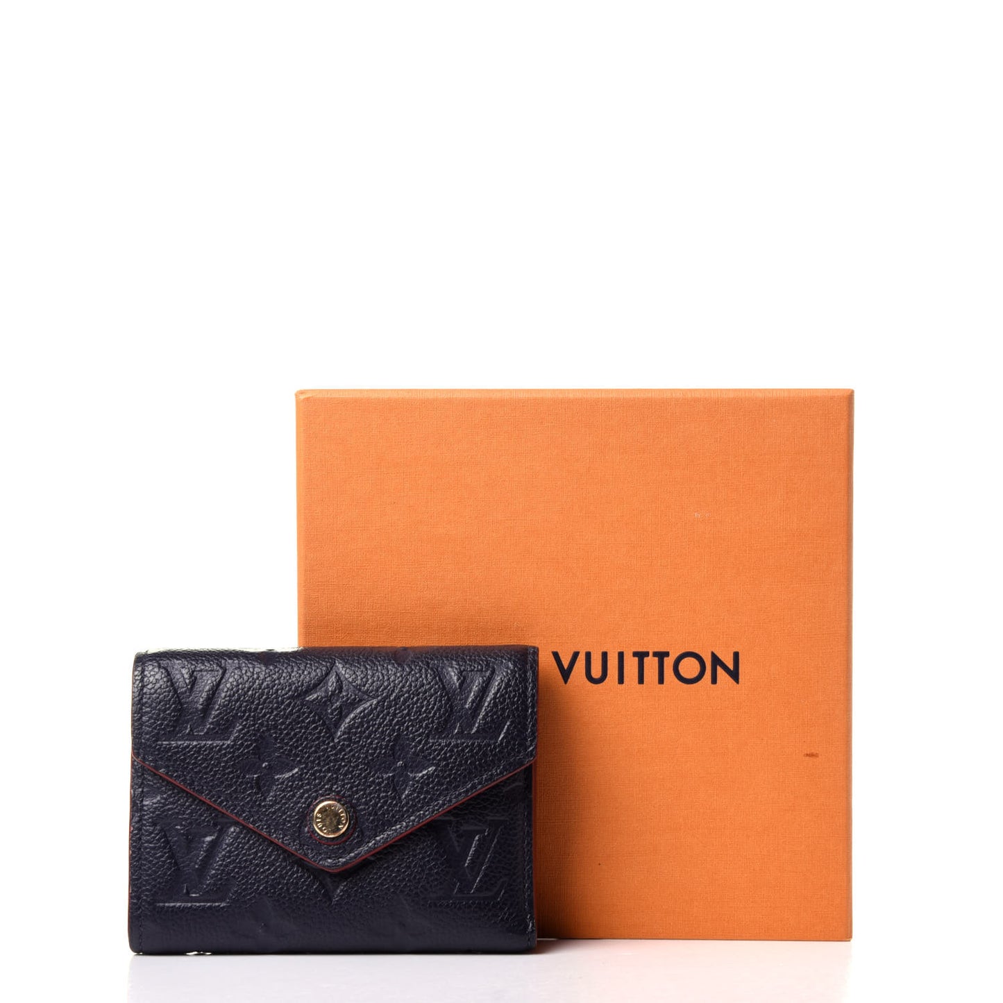 Empreinte Victorine Wallet Marine Rouge