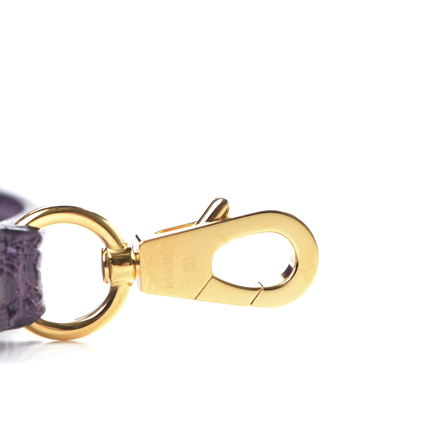 Hermes Shiny Alligator Mini Kelly Sellier 20 Cassis 29 of 31