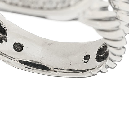 David Yurman Sterling Silver Diamond Black Onyx 11mm Albion Statement Ring 52 6 5 of 5