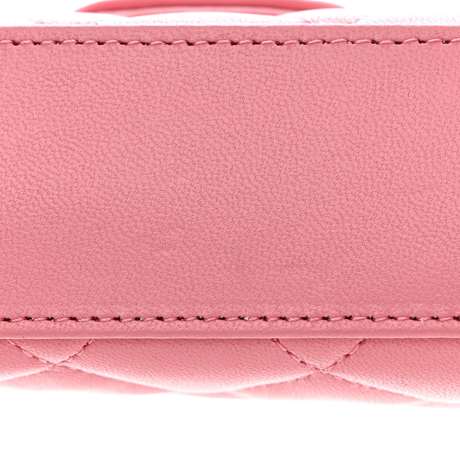 Chanel Lambskin Quilted Top Handle Clutch With Chain Pink 11 of 11