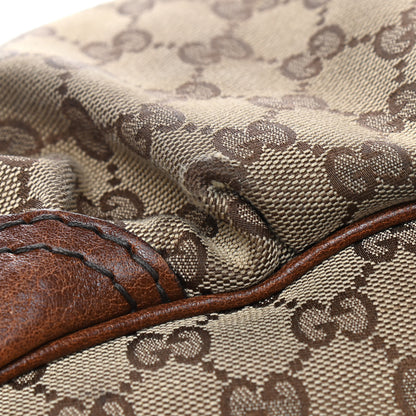 Gucci Monogram Medium Jockey Tote Dark Brown 8 of 14