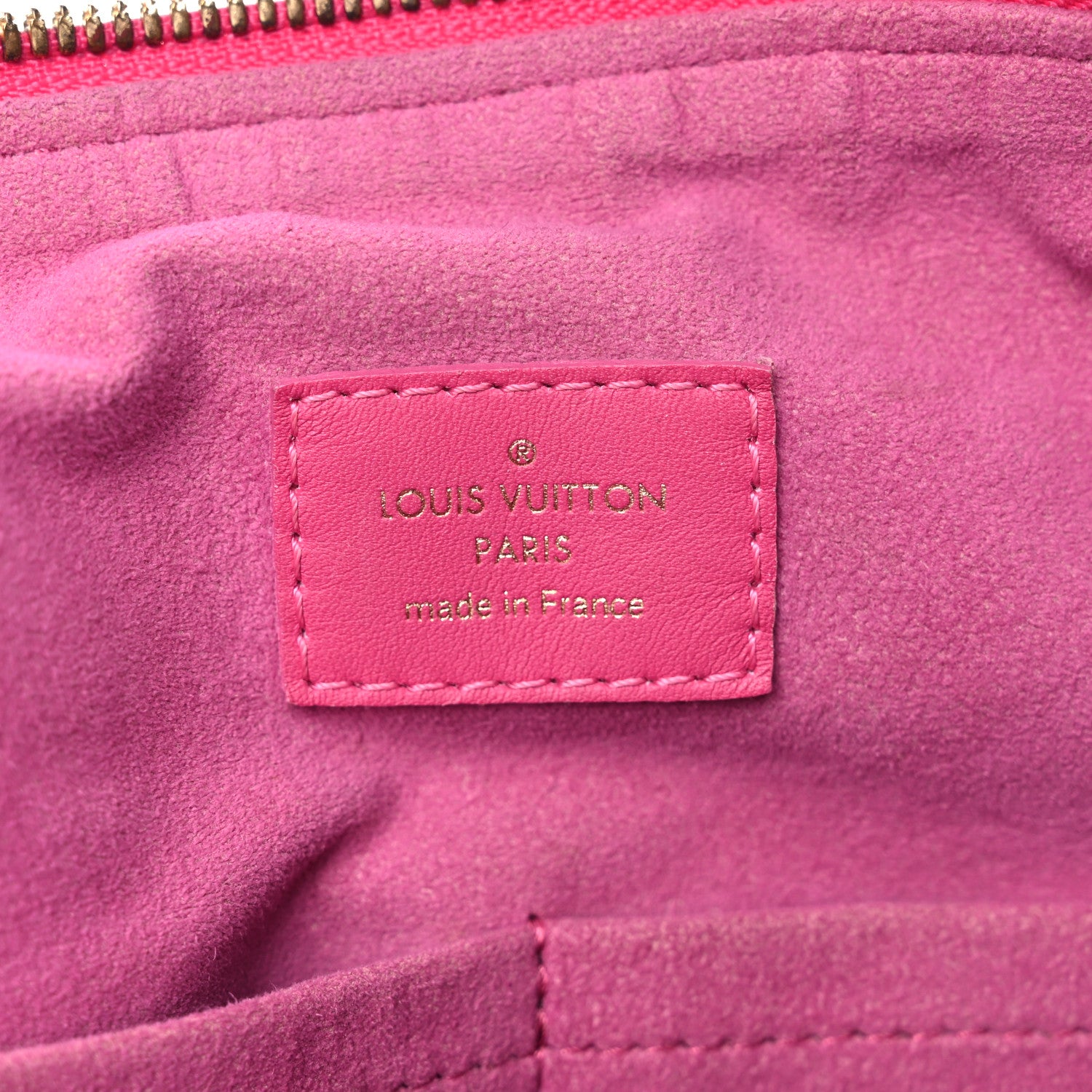 Louis Vuitton Calfskin Embossed Courtney MM Fuchsia 6 of 30