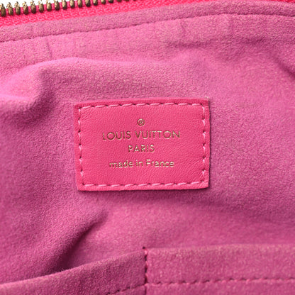 Louis Vuitton Calfskin Embossed Courtney MM Fuchsia 6 of 30