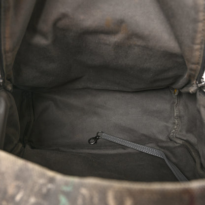 Chanel Graffiti Printed Canvas Medium Backpack Grey 5 of 10