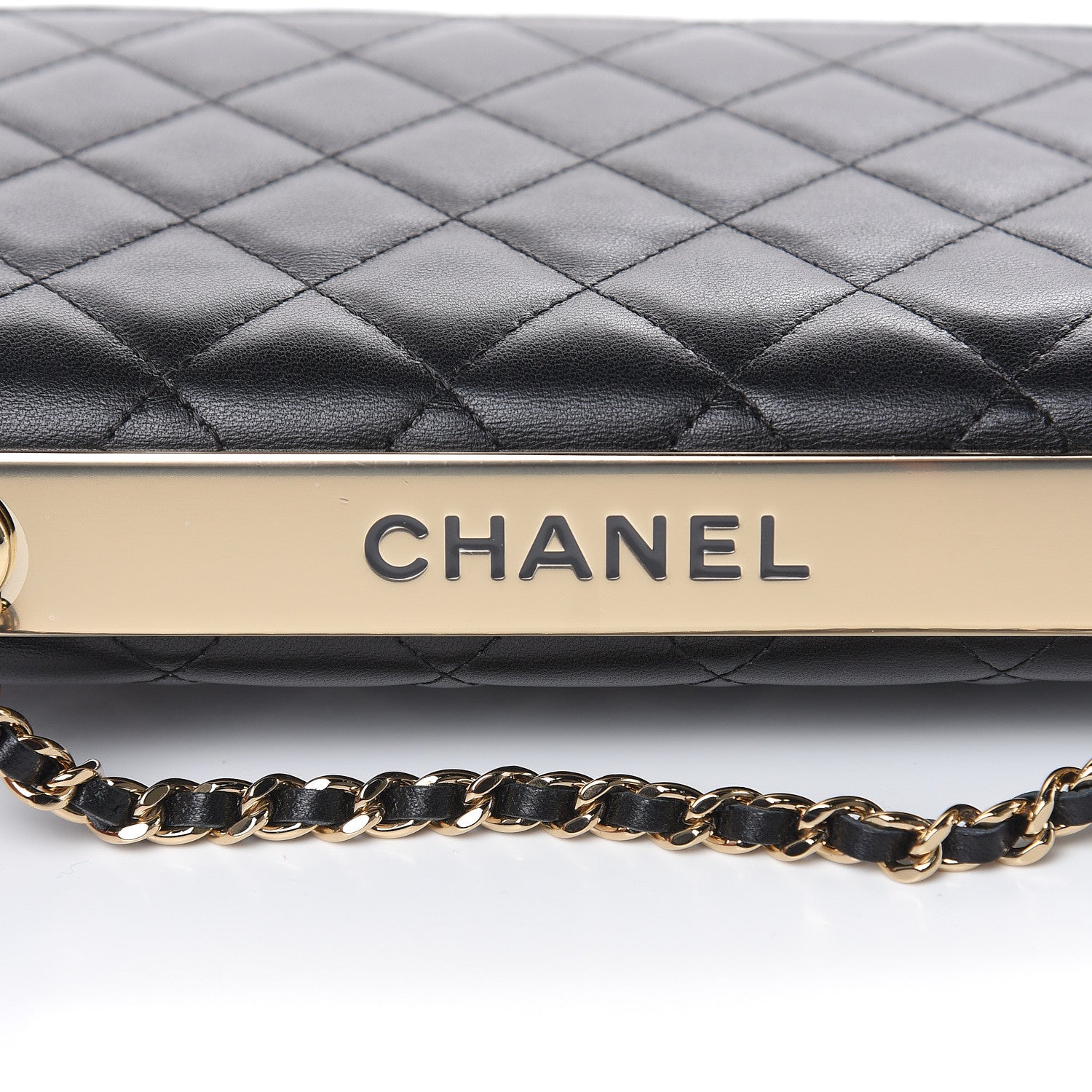 Chanel Lambskin Quilted Trendy CC Wallet On Chain WOC Black 13 of 16