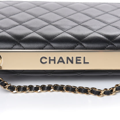 Chanel Lambskin Quilted Trendy CC Wallet On Chain WOC Black 13 of 16