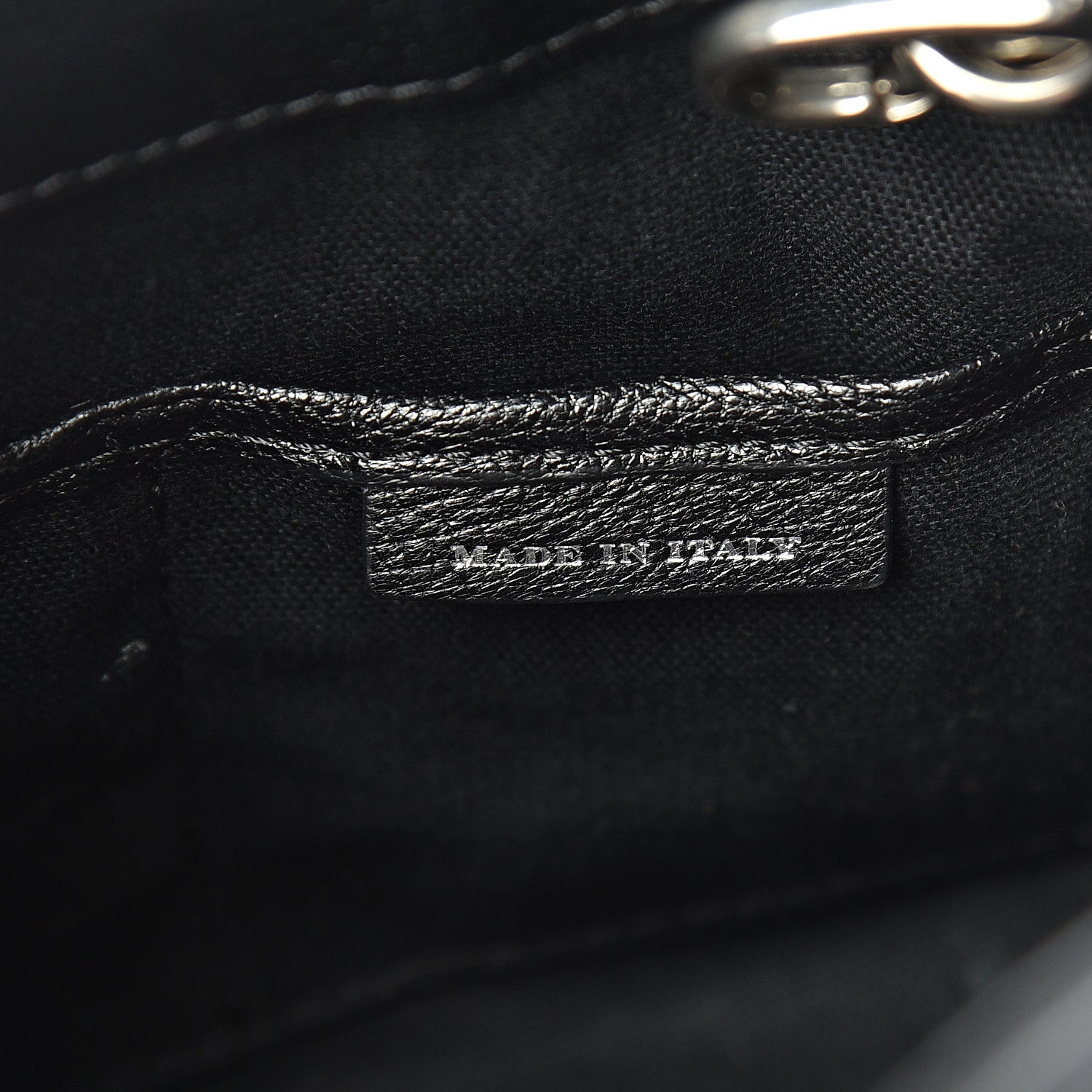 Burberry Goatskin Link Print Baby Banner Tote Black 6 of 11