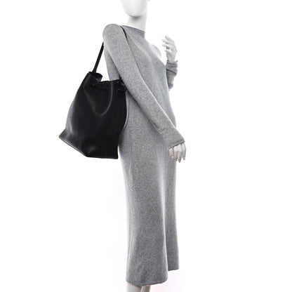 The Row Saddle Calfskin Belvedere Bucket Bag Black 2 of 8