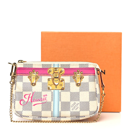 Louis Vuitton Damier Azur Summer Trunks Hawaii Mini Pochette Accessories 8 of 8