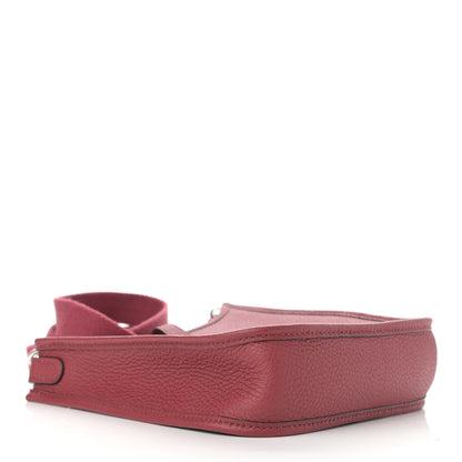 Hermes Taurillon Clemence Evelyne TPM Rouge Grenat 3 of 10