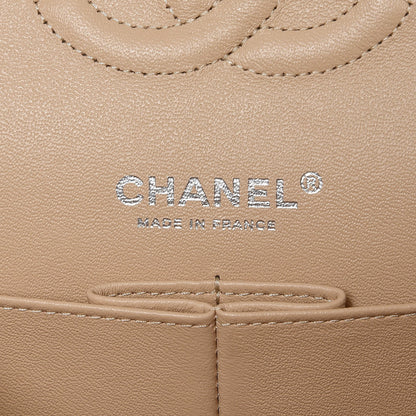 Chanel Caviar Quilted Medium Double Flap Beige Clair 7 of 9