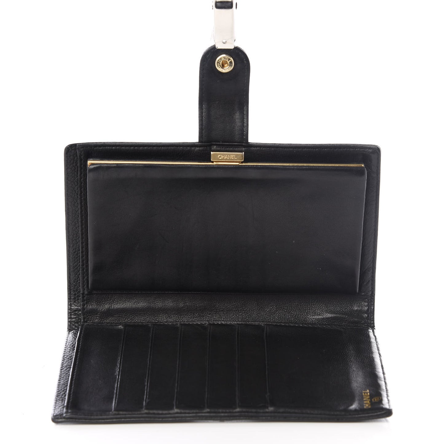 Caviar Timeless CC French Wallet Black