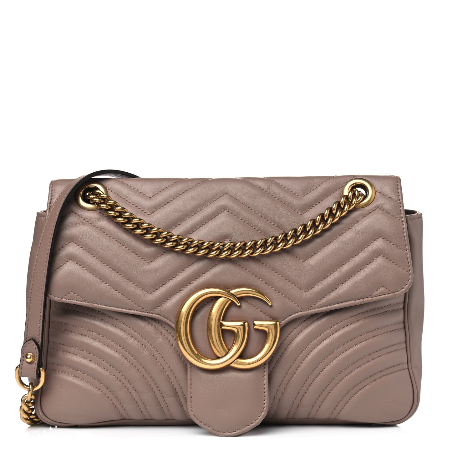 Calfskin Matelasse Medium GG Marmont Shoulder Bag Porcelain Rose