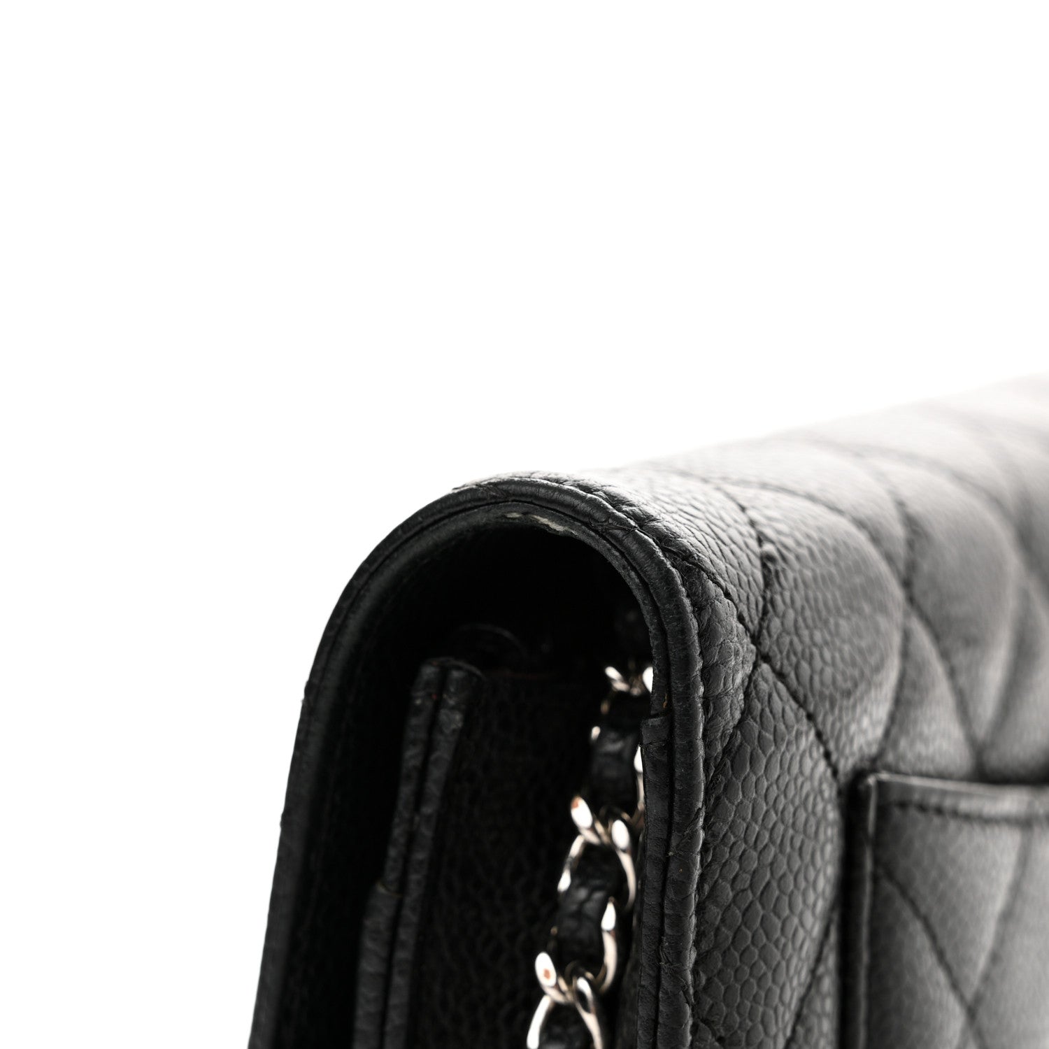 Chanel Caviar Quilted Wallet On Chain WOC Black 13 of 14