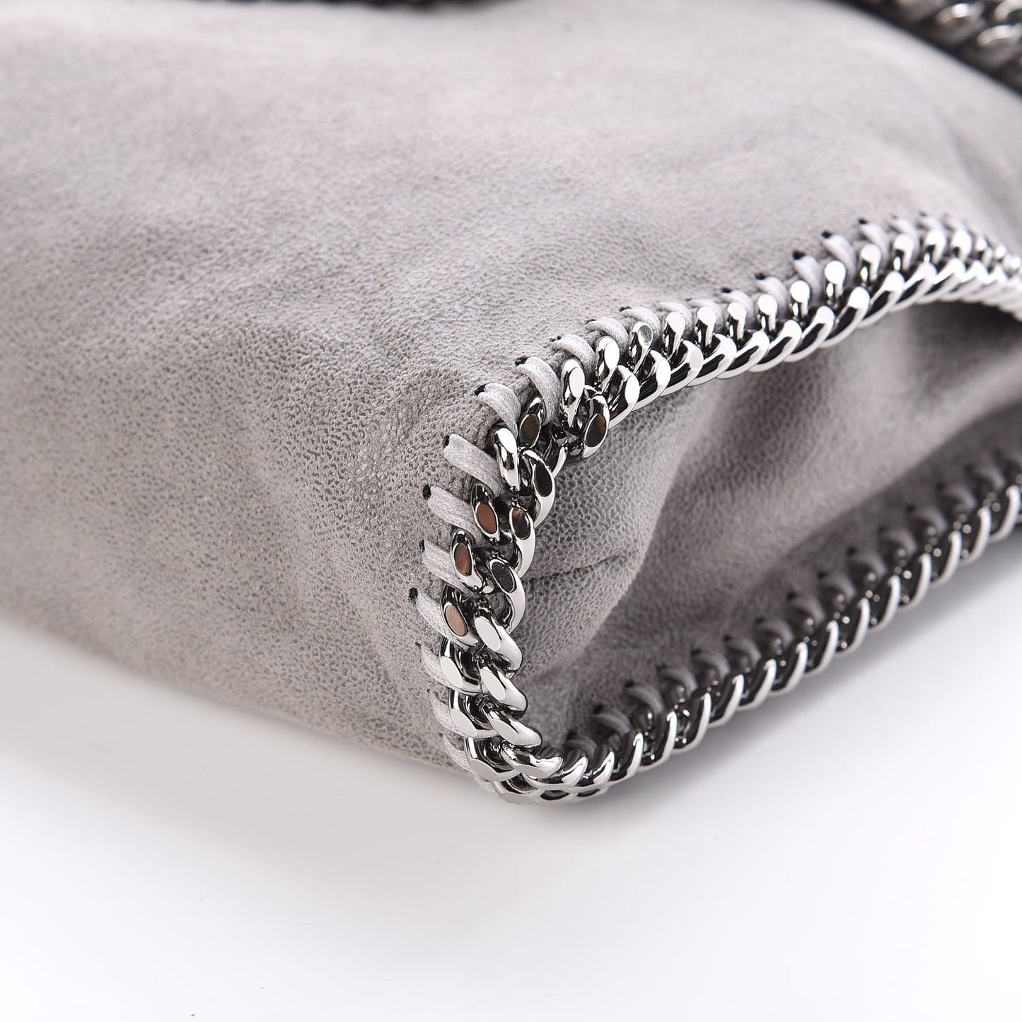 Shaggy Deer Falabella Fold Over Tote Grey