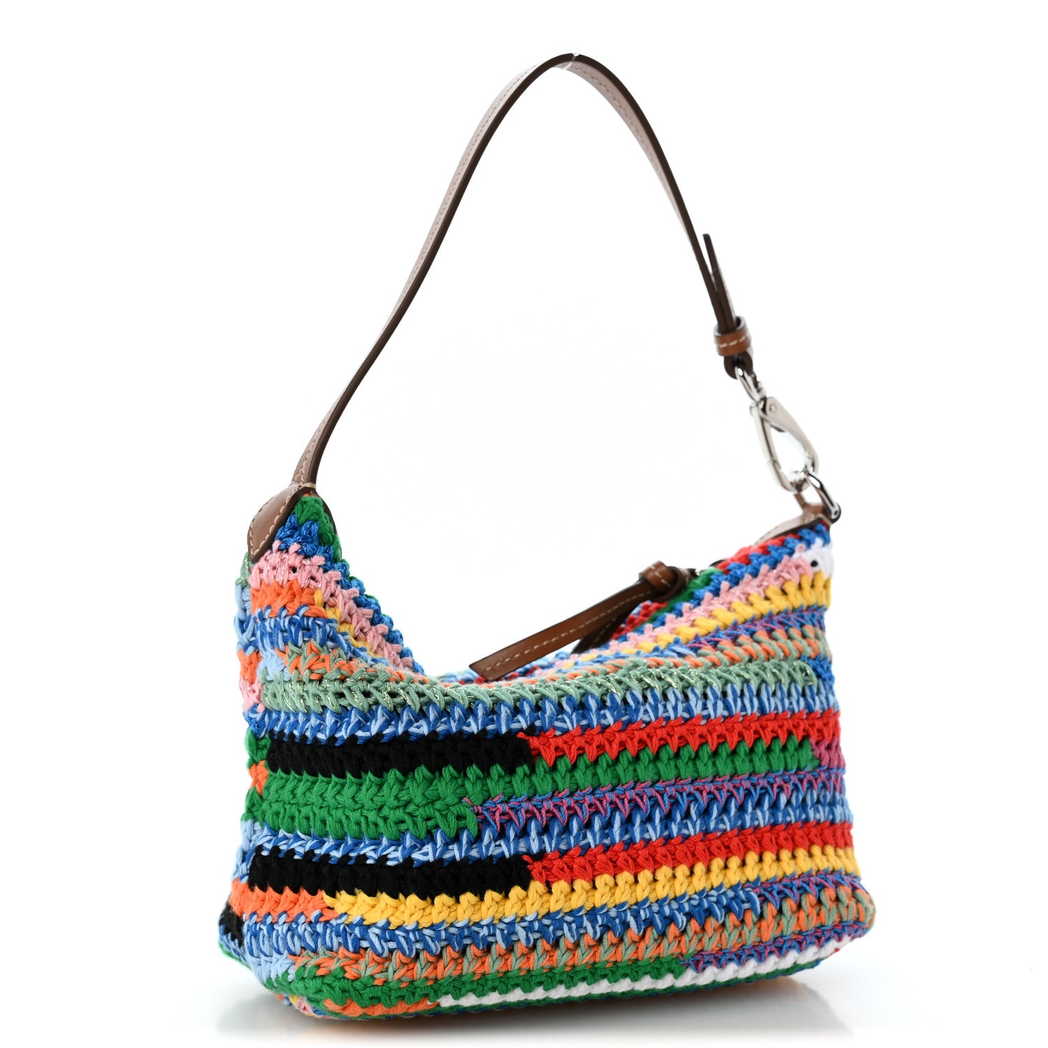 Miu Miu Fabric Crochet Pouch Multicolor 3 of 11