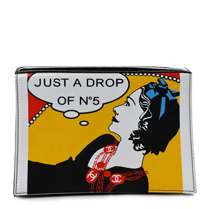 Chanel Patent Just a Drop of N°5 Comic Coco Clutch 1 of 8
