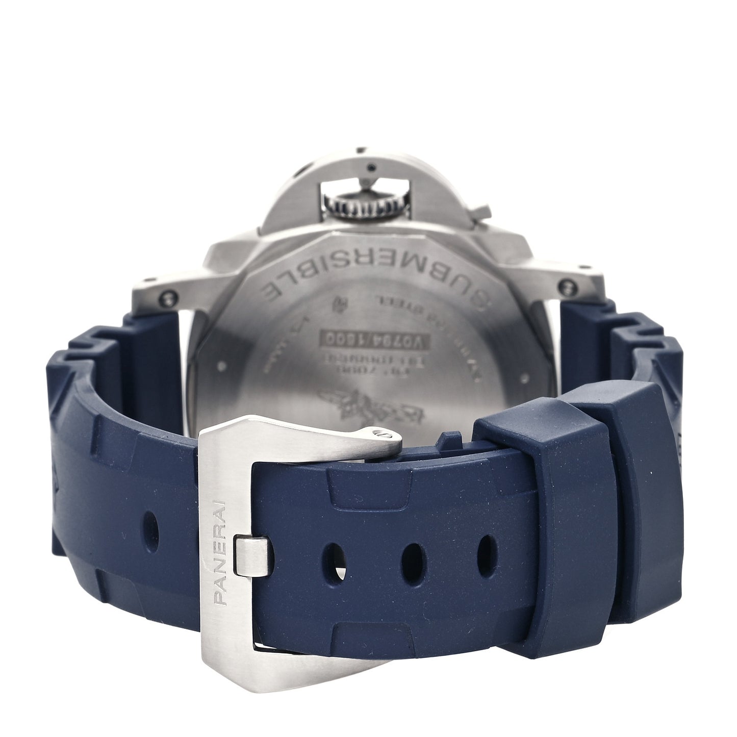 Stainless Steel Rubber 42mm Luminor Submersible Automatic Watch Blue PAM00959