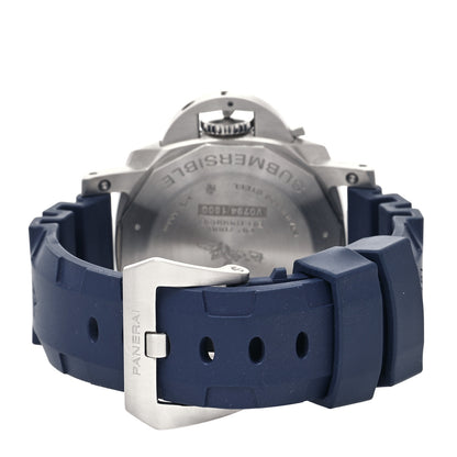 Panerai Stainless Steel Rubber 42mm Luminor Submersible Automatic Watch Blue PAM00959 3 of 5