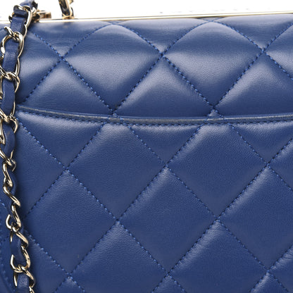 Chanel Lambskin Quilted Medium Trendy CC Flap Dual Handle Bag Blue 13 of 15