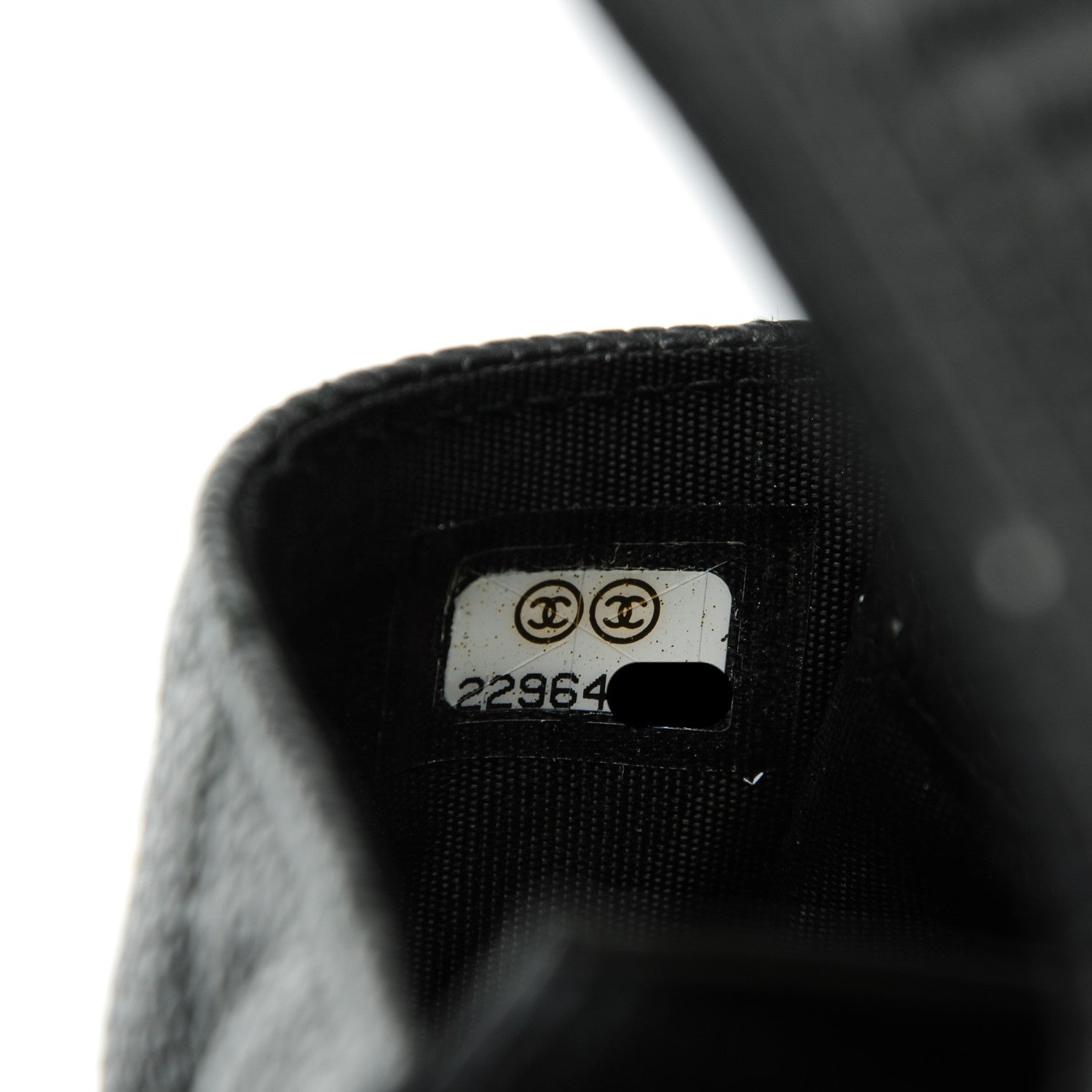 Chanel Caviar Quilted Boy Flap Card Holder Black 8 of 8