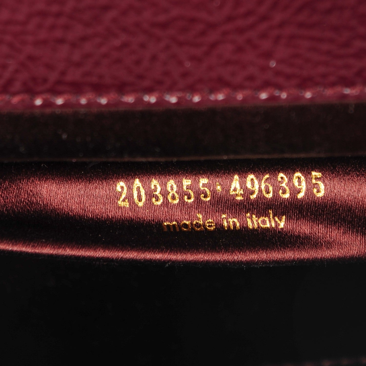 Saint Laurent Textured Patent Calfskin Large Belle De Jour Clutch Bordeaux 7 of 7