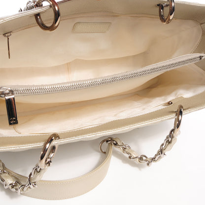 Chanel Caviar Quilted Grand Shopping Tote GST Pearl 5 of 8