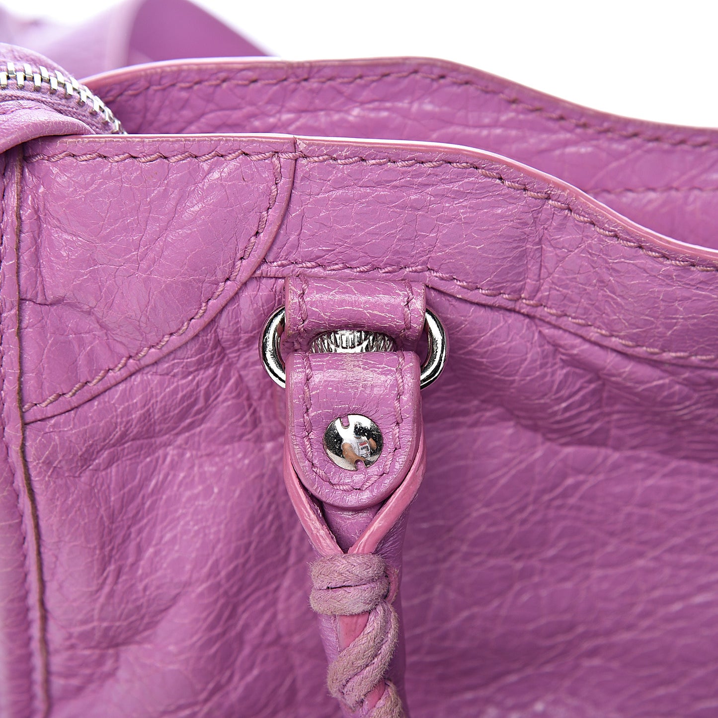 Agneau Giant 12 Silver Hardware Mini City Rose Berlingot