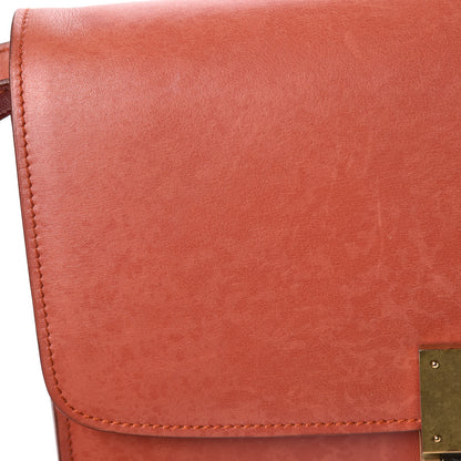 Celine Natural Calfskin Medium Classic Box Flap Bag Brick 13 of 19