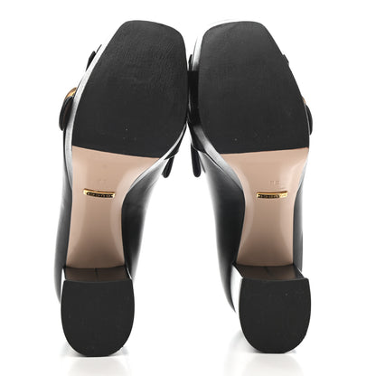 Gucci Malaga Kid GG Marmont Fringe Platform Loafer Pumps 35 Black 5 of 11