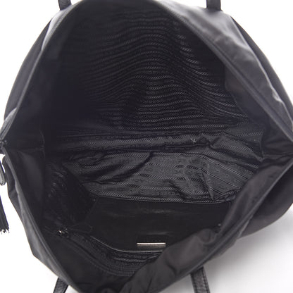 Prada Tessuto Nylon Tassel Duffel Bag Black 6 of 12