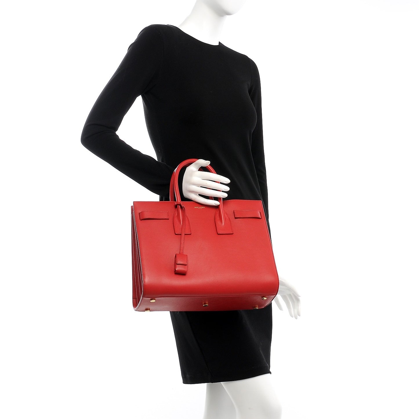 Calfskin Small Sac De Jour Rouge Orient