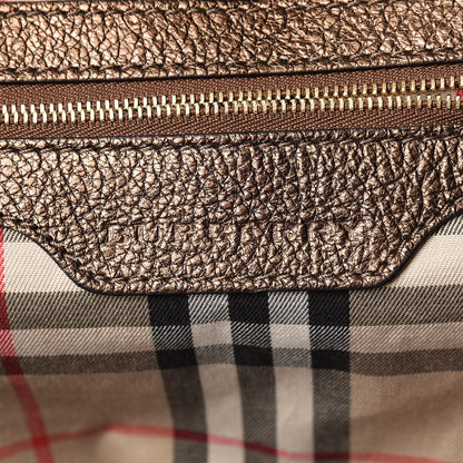 Burberry Metallic Grainy Calfskin Small Canterbury Tote Gold 6 of 12