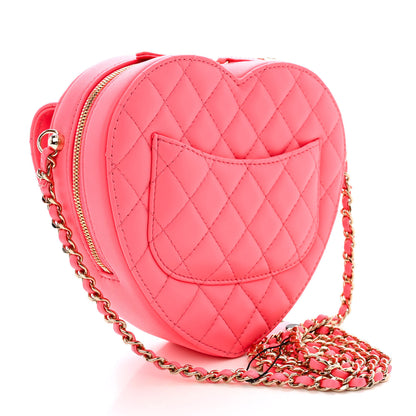 Chanel Lambskin Quilted CC In Love Heart Bag Pink 3 of 12
