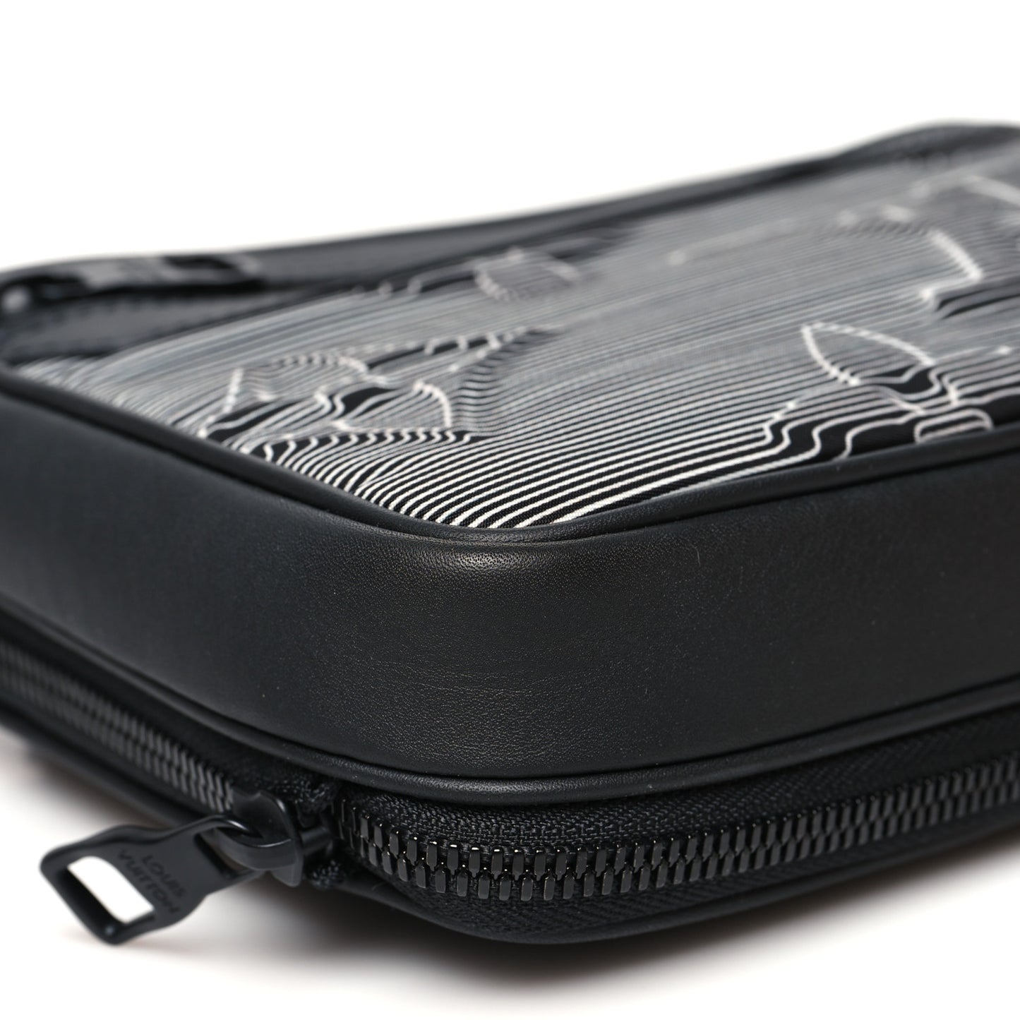 Calfskin Monogram 2054 Capsule Expandable Messenger Grey Black