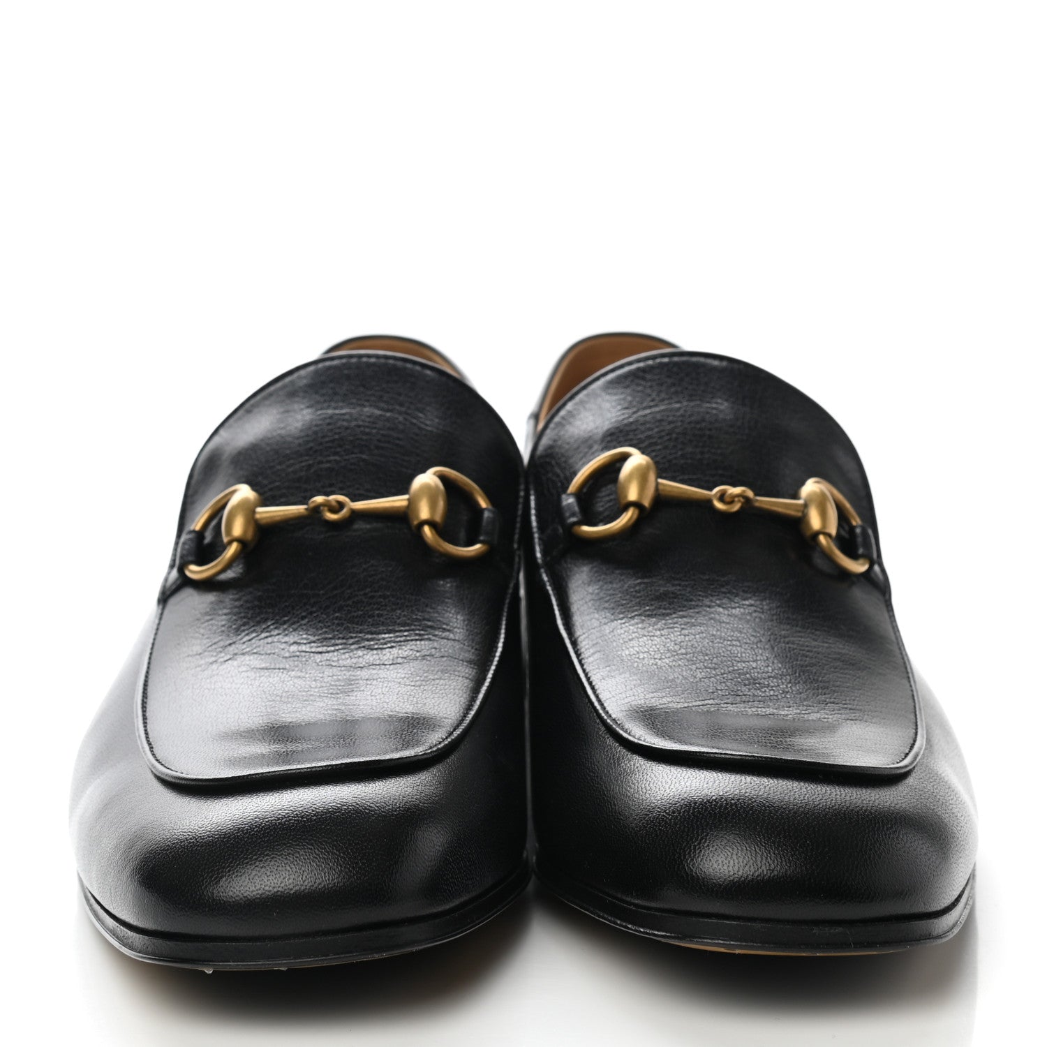Gucci Goatskin Mens Horsebit Loafers 8 Black 2 of 10
