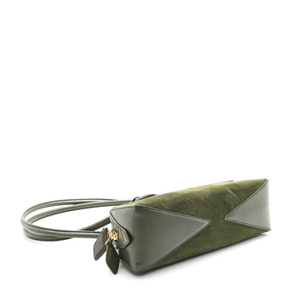 Alaia Suede Goatskin Small Le Teckel Bag Olive Green 5 of 10