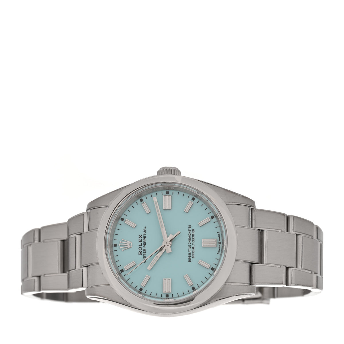 Stainless Steel 36mm Oyster Perpetual Watch Turquoise 126000