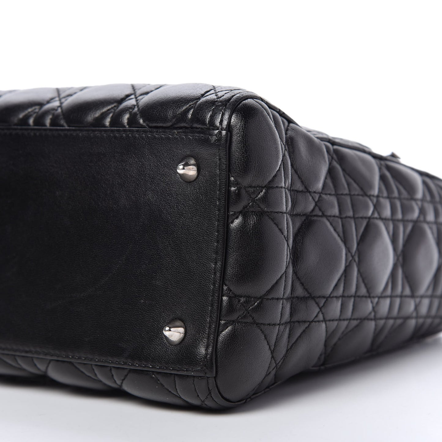 Lambskin Cannage Medium Lady Dior Black