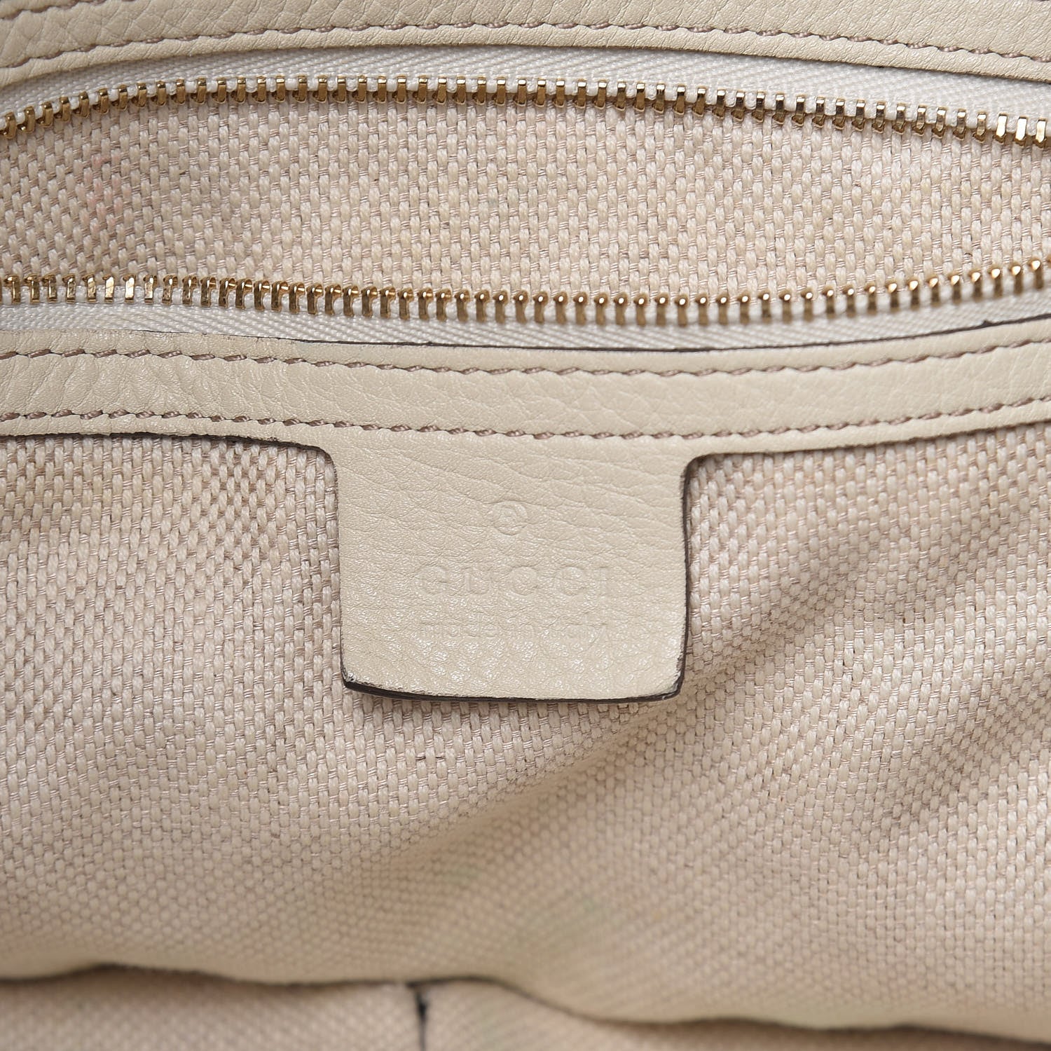 Gucci Pebbled Calfskin Medium Soho Shoulder Bag Off White 6 of 18
