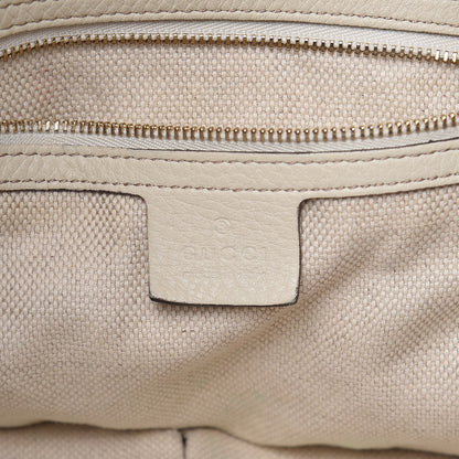 Gucci Pebbled Calfskin Medium Soho Shoulder Bag Off White 6 of 18