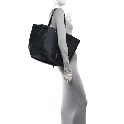 Celine Soft Grained Calfskin Medium Belt Cabas Phantom Black 2 of 9