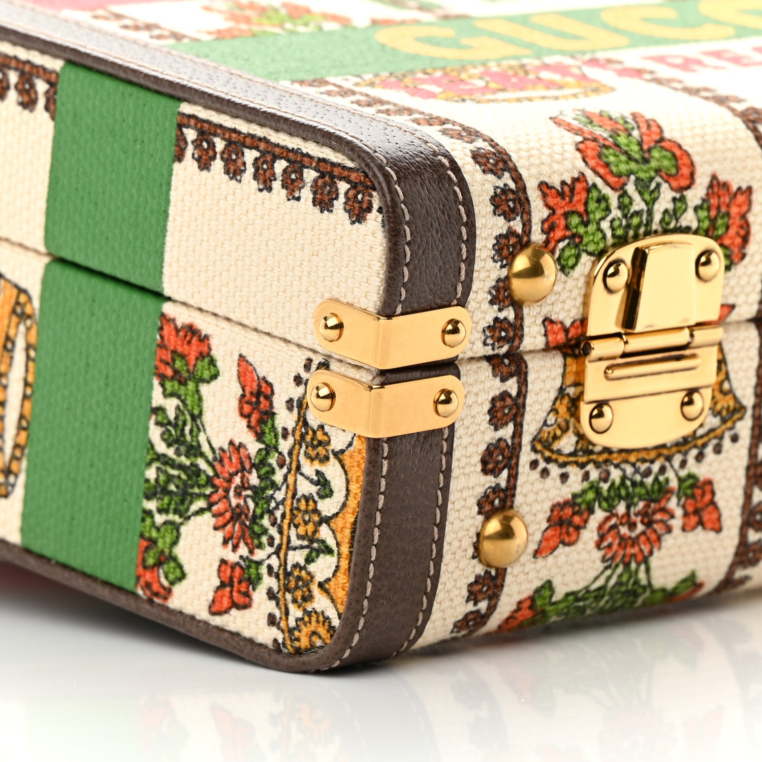 Gucci Canvas Calfskin 100 Centennial Music Beauty Case Multicolor 9 of 13