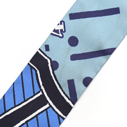 Hermes Silk Jeu De Soie Uniforme Twilly Cobalt Celadon Marine 5 of 6